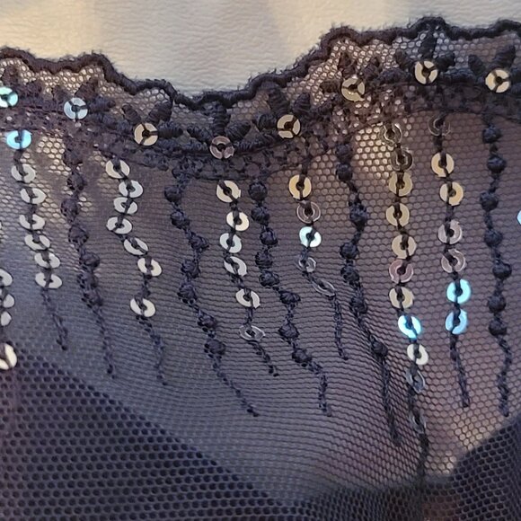 Soma lace and sequined underwire bra 36C. Beautiful, half cami bralette - Picture 2 of 5